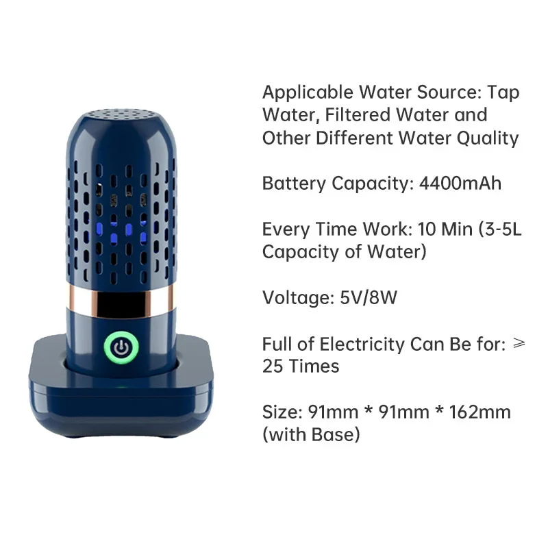 REUP Protable Fruit Vegetable Washing Machine Capsule Shape Wireless Food Purifier Household Pesticide Disinfection vegetables