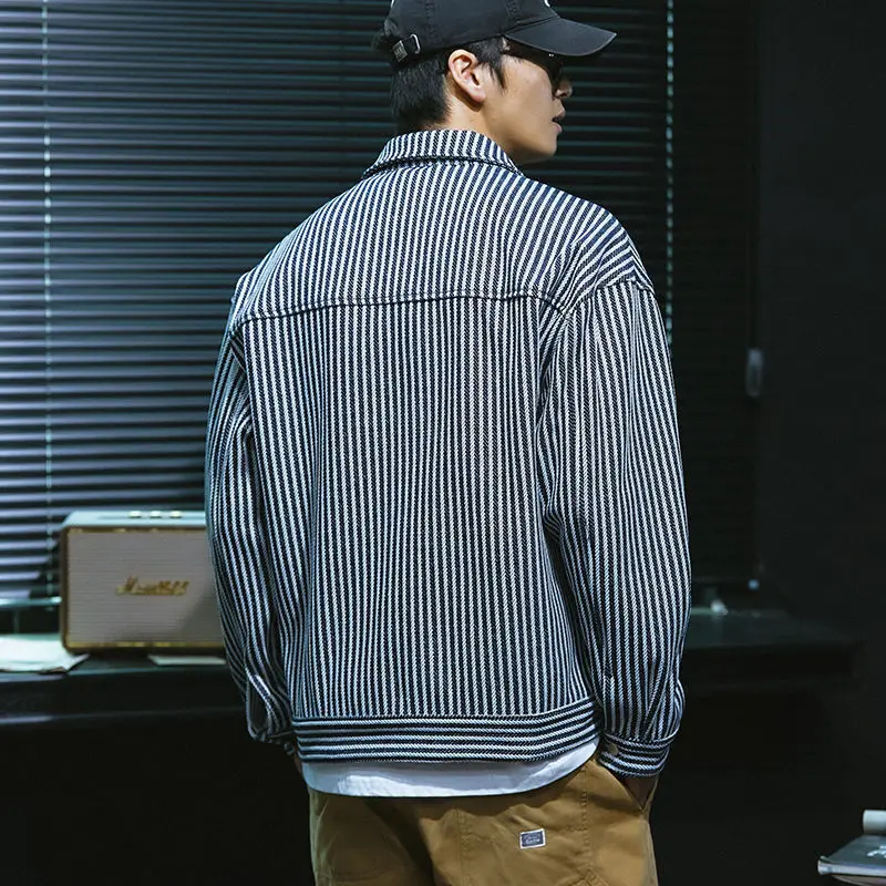 Spring Slimming Fashion Casual Shirt Jacket Versatile Spring Autumn Stylish Big Pocket Loose Floral Blouse Hiphop Streetwear