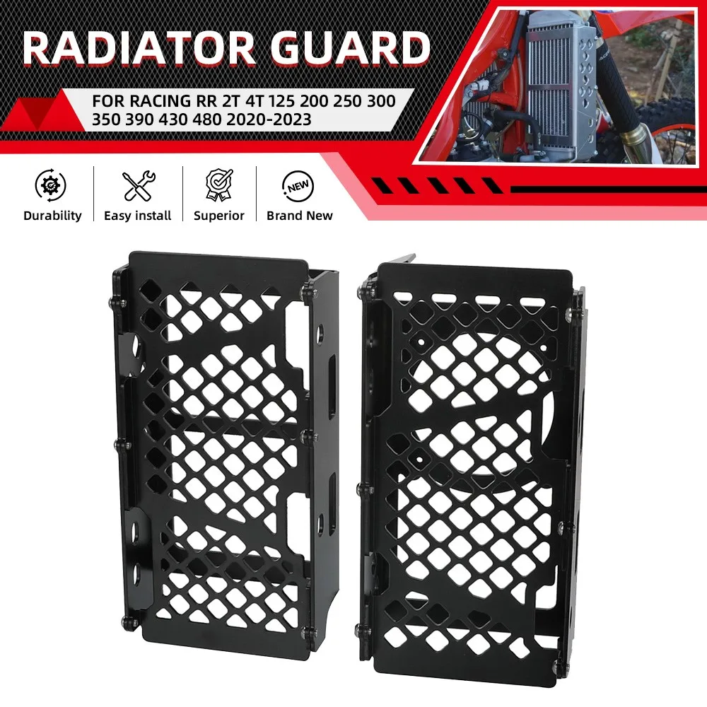 

FOR BETA RR/Racing 125 200 250 300 350 390 430 480 RR 2020 2021 2022 2023 2024 Motorcycle Radiator Grille Guard Protector Cover