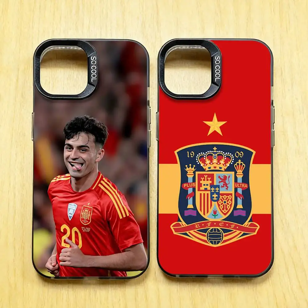 

Espana Spain Futbol Team Phone Case for iPhone 17 16 Max Mini 15 14 13 Pro Plus 12 11 X XS Air Premium Protector