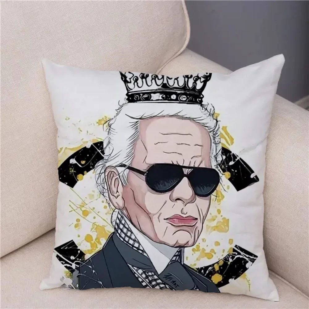 K-Karl LagerfeldS Cushion Cover for Living Room Cushions Decorative Pillowcase Sleeping Pillows Home and Decoration Pillow Cases