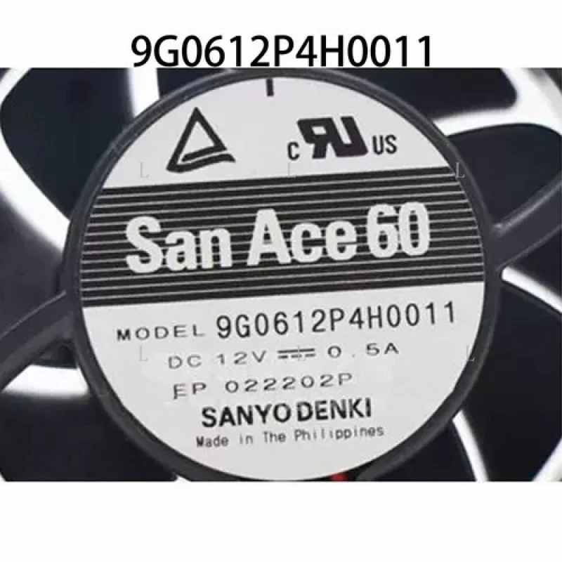 

L новый для SANYO Denki 9G0612P4H0011 SanAce DC 12 В 0,5 А 60*60*25 мм охлаждающий вентилятор для шкафа