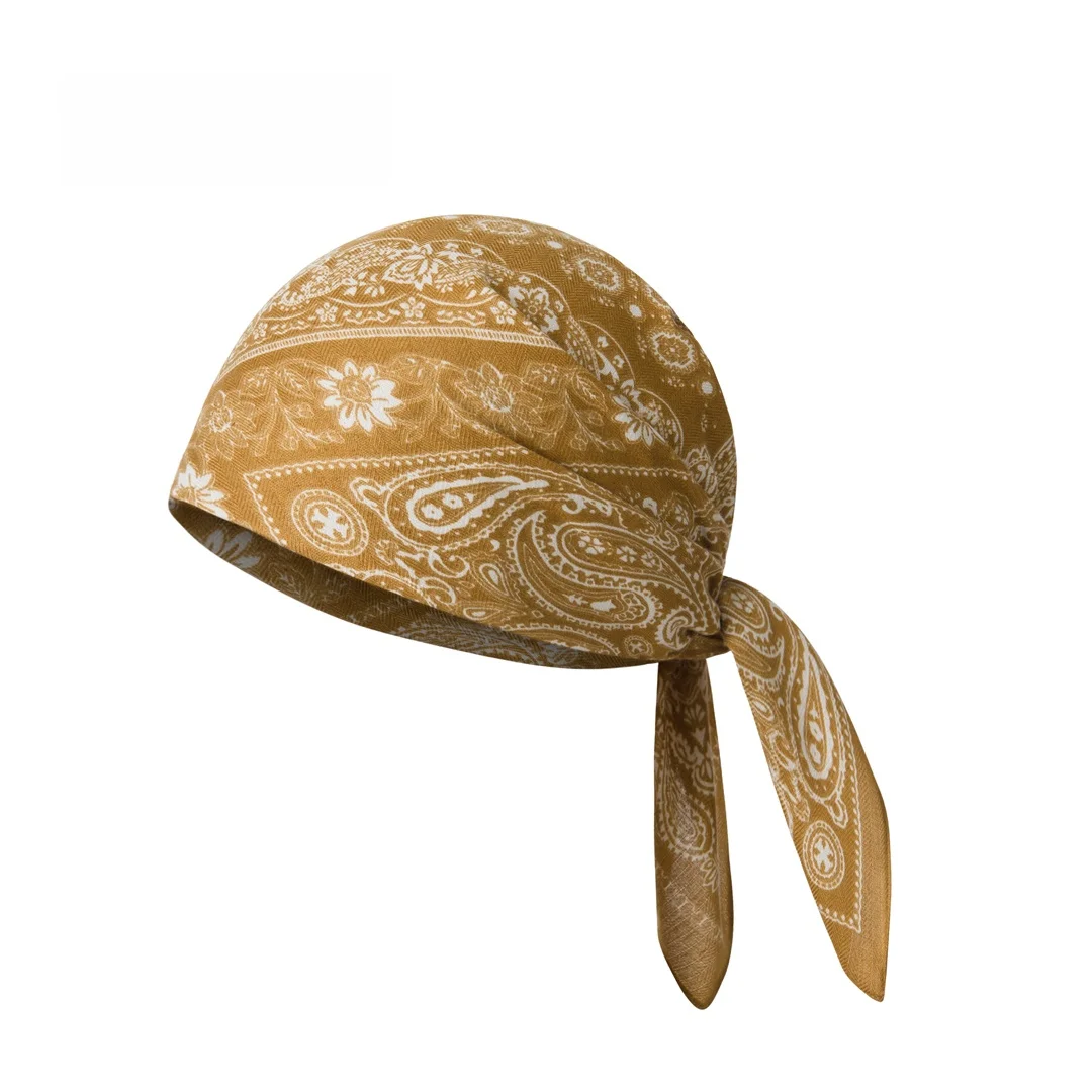 men's-american-hip-hop-sle-square-scarf-street-dance-sport-headband-trendy-outdoors-polyester-fiber-plant-floral-pattern