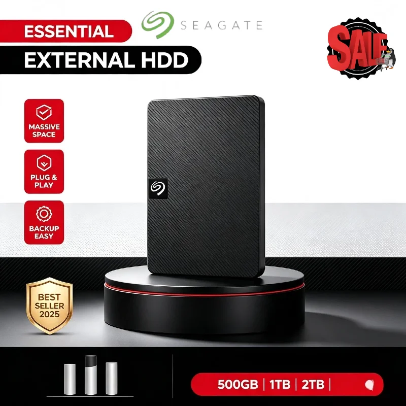 For Seagate 500GB 1TB USB 3.0 External HDD 2.5 Inch Portable Hard Drive Extended Storage for PC Laptop High Speed Pro Max