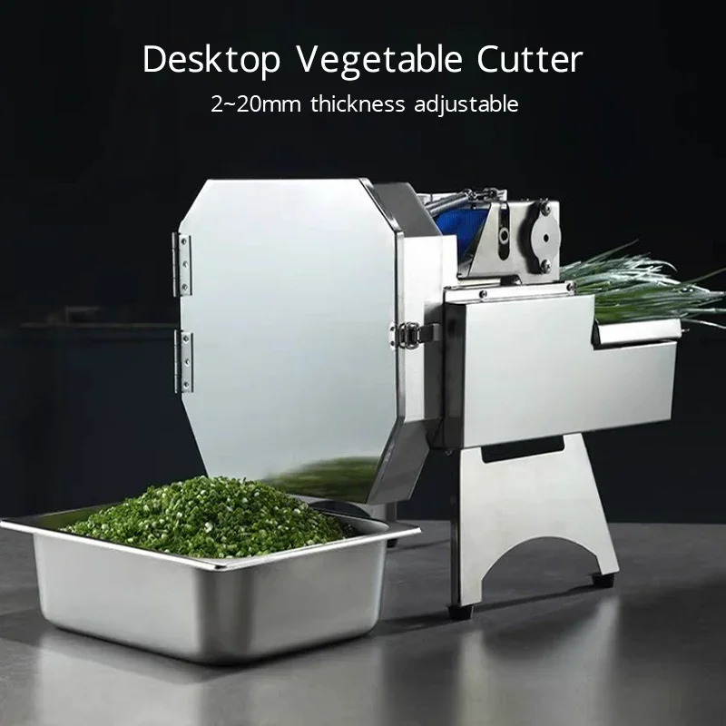 Máquina cortadora de verduras y chalota de 110V/220V, máquina comercial multifuncional para cortar en cubitos, zanahoria, patata, fruta, rebanadora eléctrica