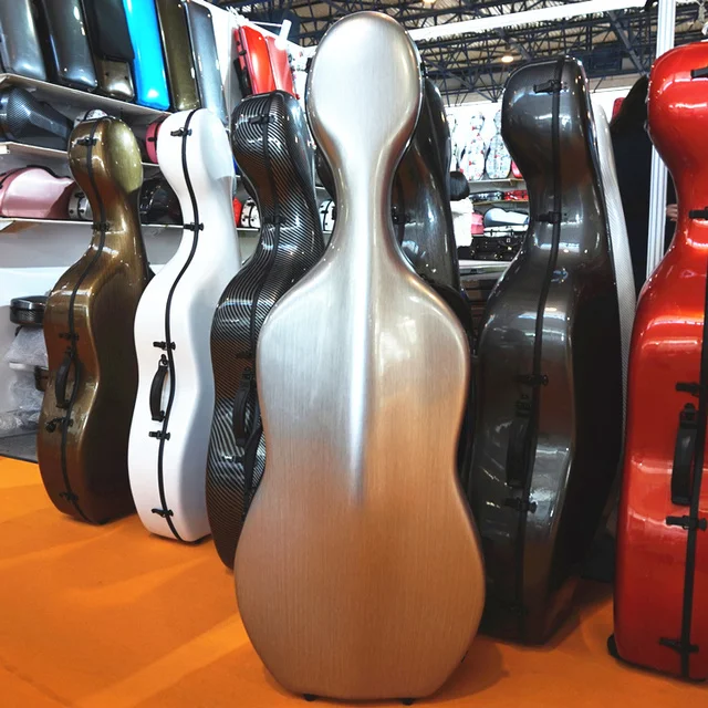 Carbon fiber cello case 4/4 3/4 Carbon Fiber Cello Box waterproof high strong portable ,  light aircraft consignment Hard box