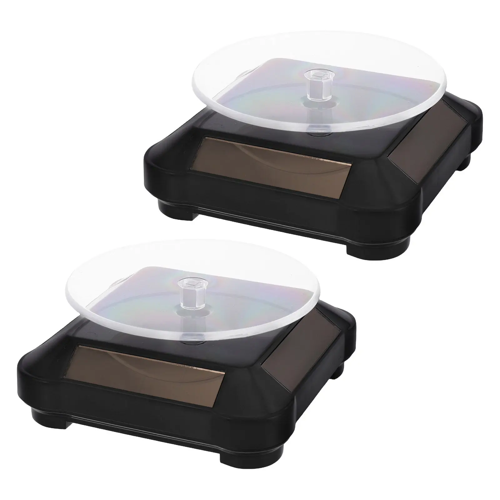 Jewelry Box Storage Organizer Display Halloween Christmas Jewelry Showcase Stand Display Turntable Stand 2PCS