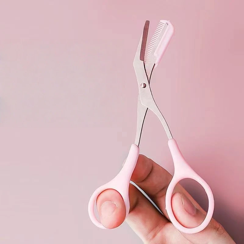 Eye Brow Razor Eye Brow Trimmer Wenkbrauw Clipper Kam 6 stuks Wenkbrauw Ontwerp Sjabloon Herbruikbare Wenkbrauwen Sjablonen Make-up Sjablonen