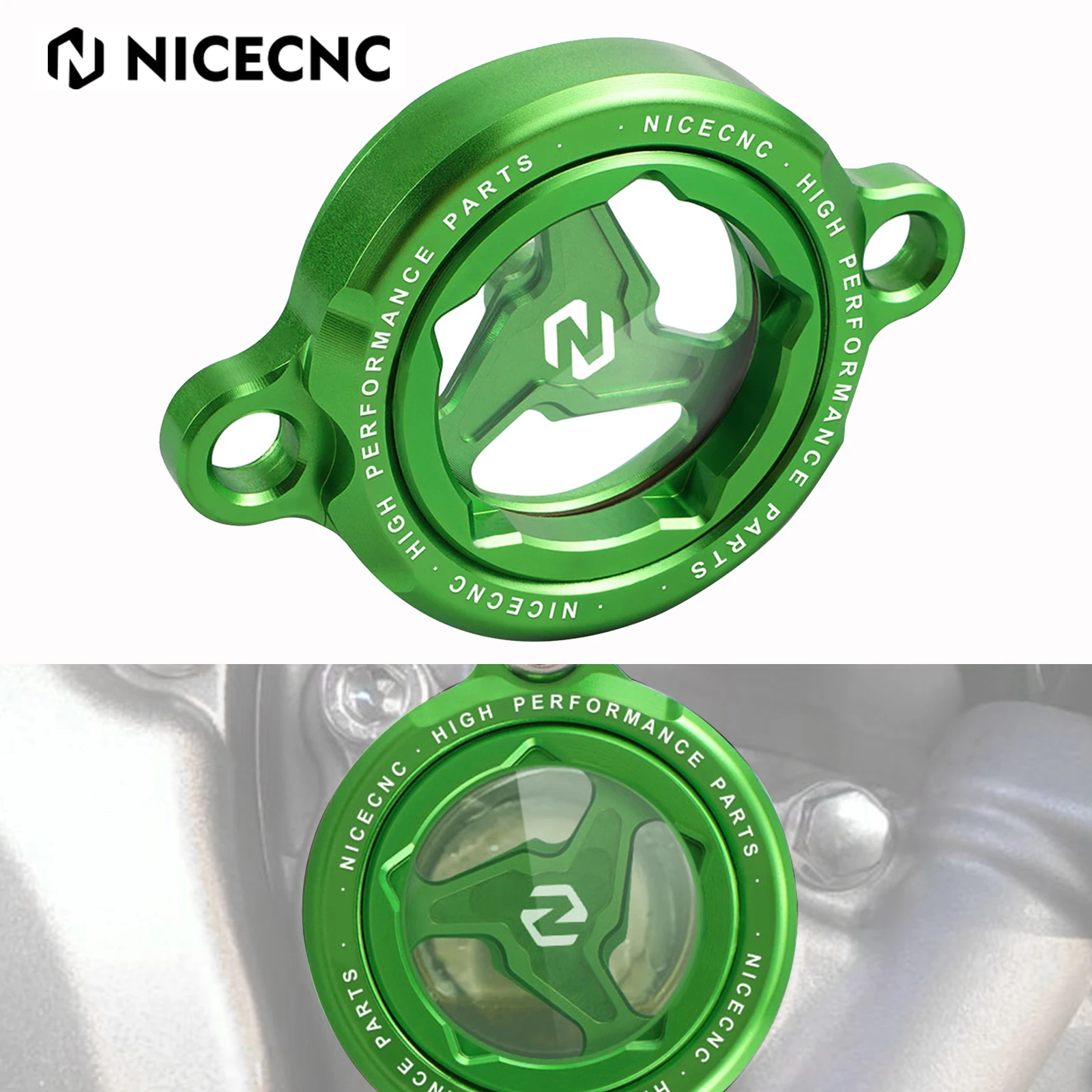 

For KAWASAKI KX450 KX 450 2016-2025 2024 2023 2022 KX450SR KX450X 2022-2023 Engine Oil Filter Cap Cover Plug Aluminum NICECNC