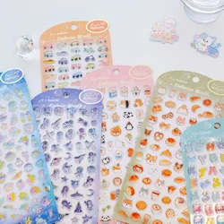 Importazione coreana originale NEKONI Kawaii Mini animali adesivi in PVC impermeabile Scrapbooking diario fai da te adesivo di cancelleria carino Deco