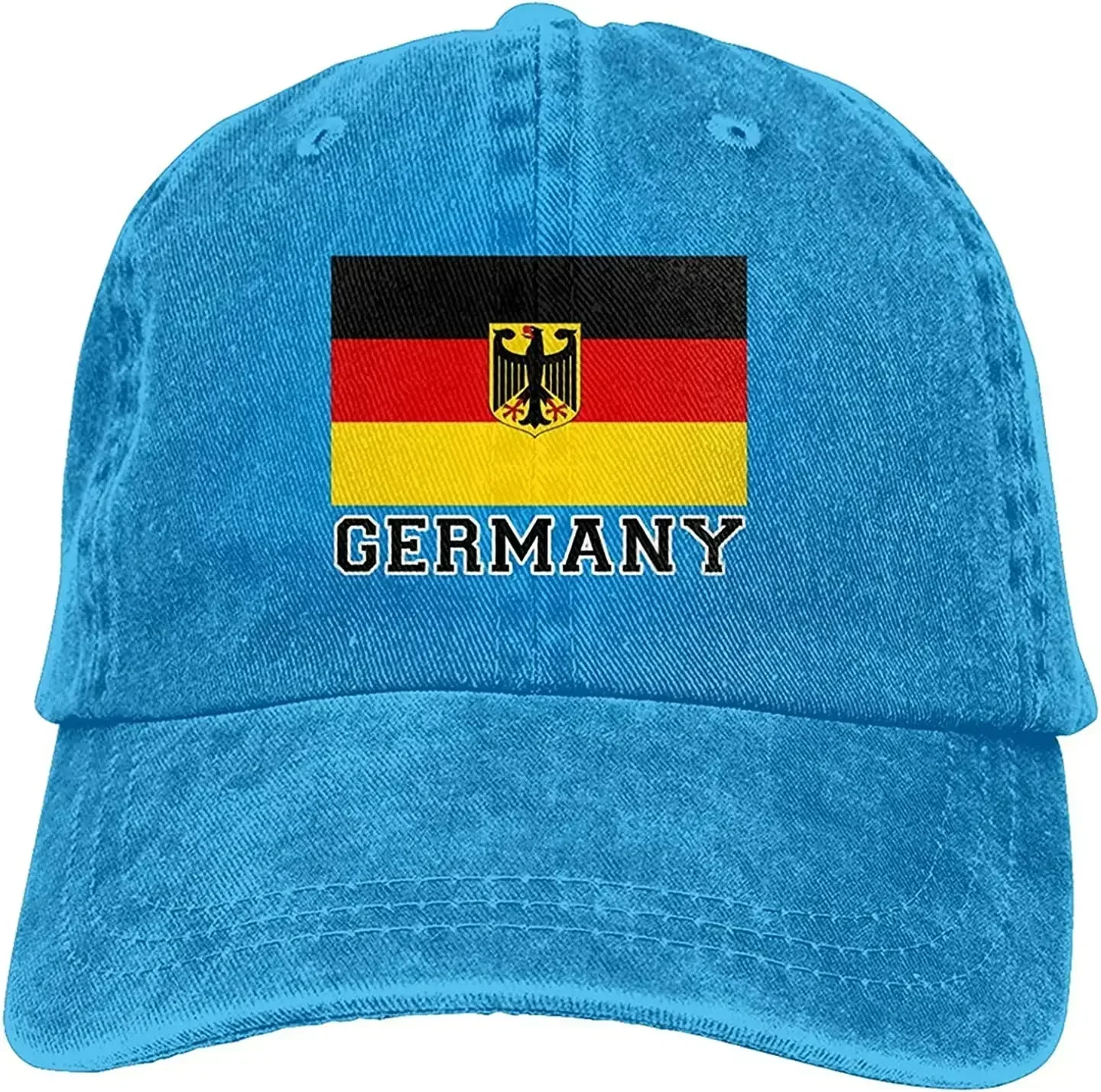 العلم الألماني للجنسين أزياء قبعة رعاة البقر القطن قبعة بيسبول قابل للتعديل