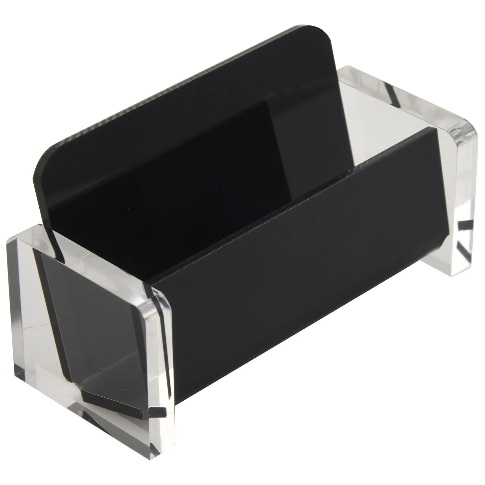 

Acrylic Desktop Business Card Holder Display For Desk Elegant Business Card Stand For Office Black