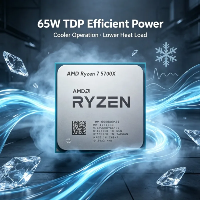 AMD Ryzen 7 5700X Gaming Desktop CPU 36MB Game Cache Zen3 Processor Socket AM4 PC Parts