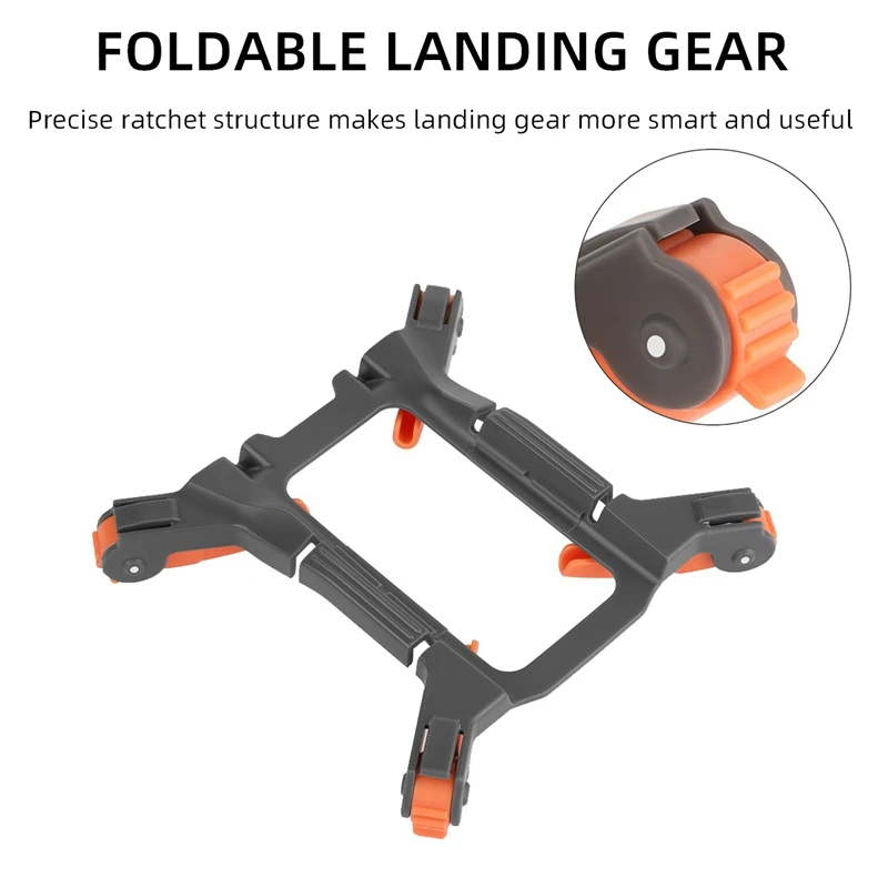 Suporte de proteção de pouso dobrável, capa de hélice para DJI Mini 2, SE, Mavic Mini Drone Acessórios-Laranja