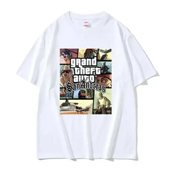 2024 Grand Theft Auto Vice City Print Cotton T-Shirts GTA Game Women Casual T Shirt Harajuku Unisex Tees Tops Cotton Clothing