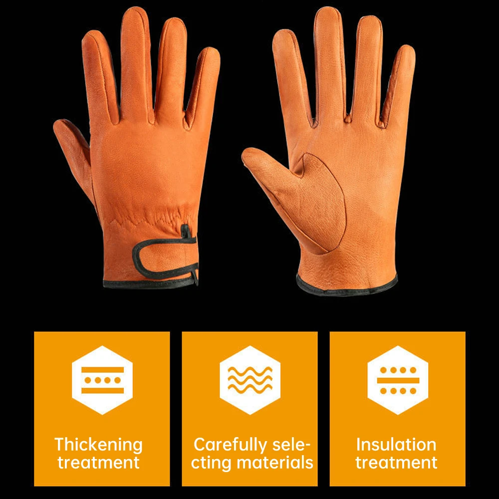 Welding Gloves Labor Protection Gardening High-Temperature Operations Leather Gloves Welders Car Repair Welding Accessories