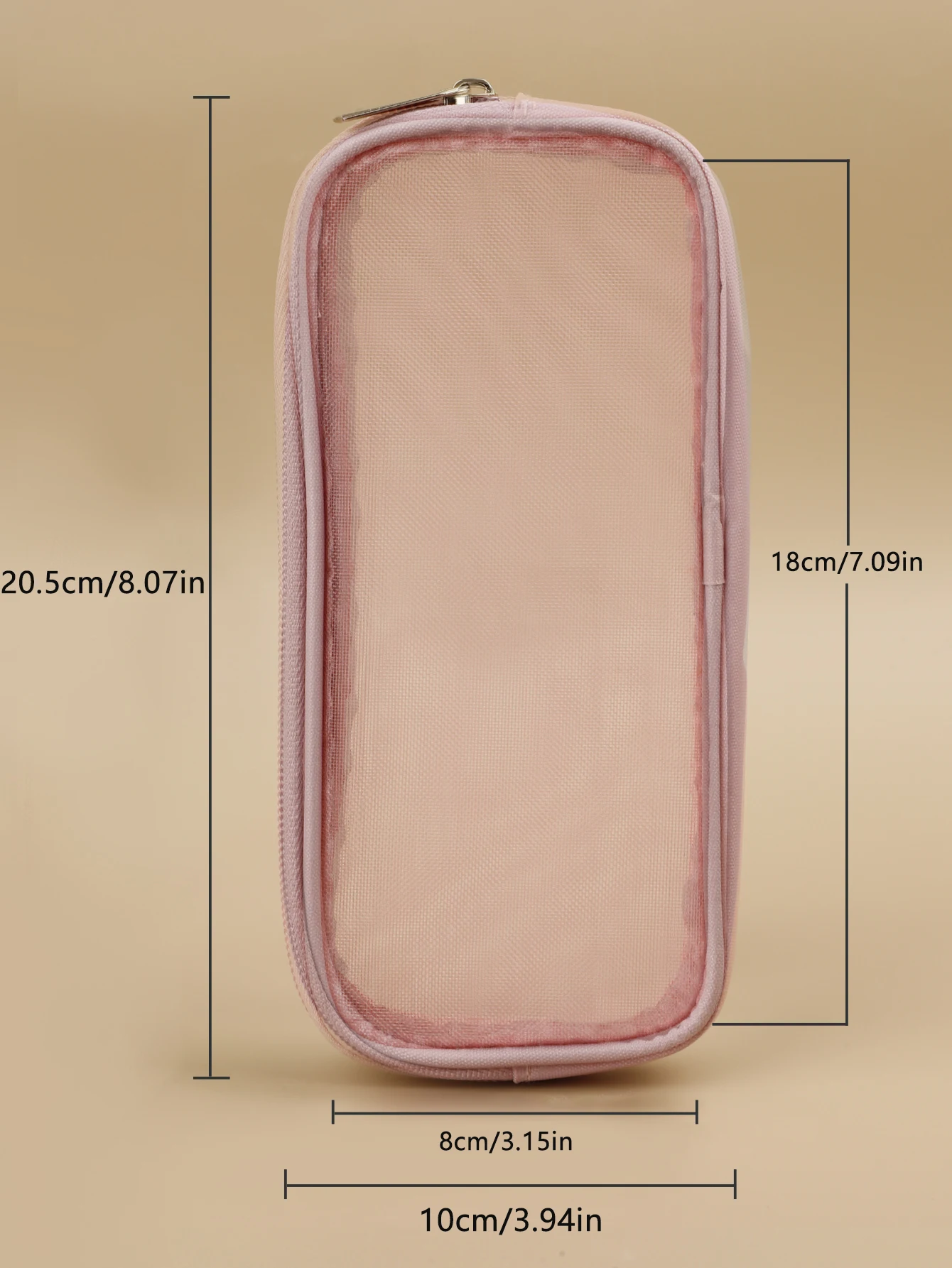 Mesh Makeup Brush Bag Case Holder Organizer Small Cosmetic Pouch Travel Toiletry Bag Pencil Case Makeup Artist Storage Bag view 5