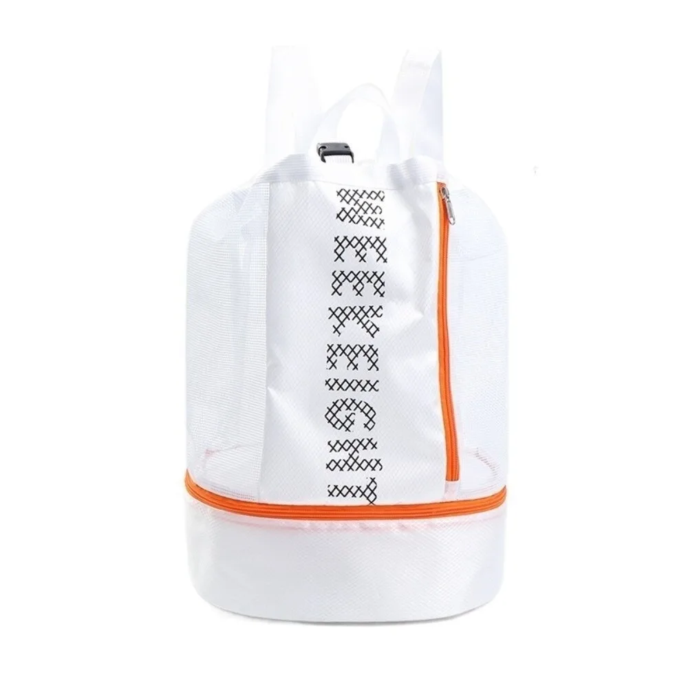 

Large Capacity Clear Drawstring Rucksack Shoes Pocket Breathable Mesh Dry Wet Storage Bag Drawstring Closure Clear Visible
