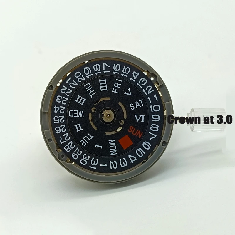 Black NH36 NH36A Movement Roman Wheel Crown at 3.0/3.8 Automatic Mechanical Movt SKX007 SRPD Watch Repair Parts