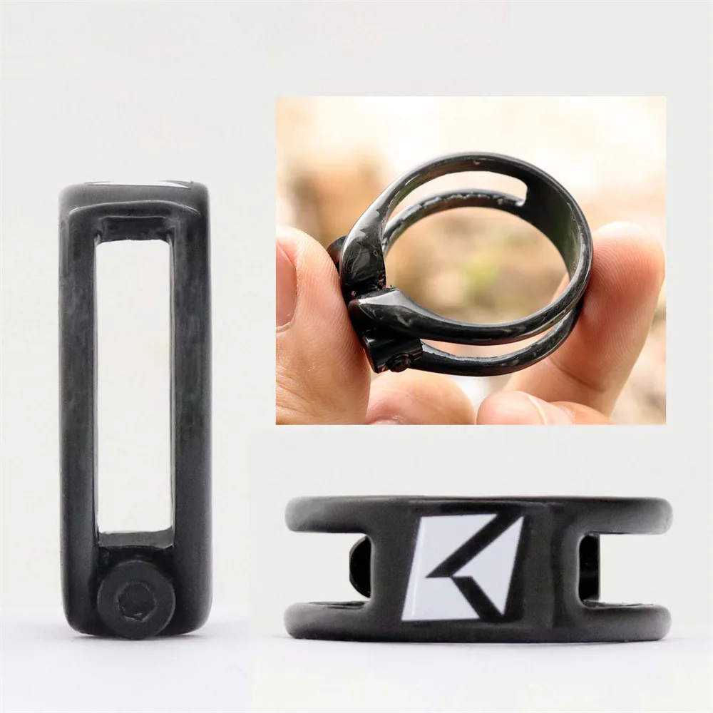 Super Light 6g Carbon Fiber Seat Tube Clamp  Used for Mountain Bike Seat Rod Accessories