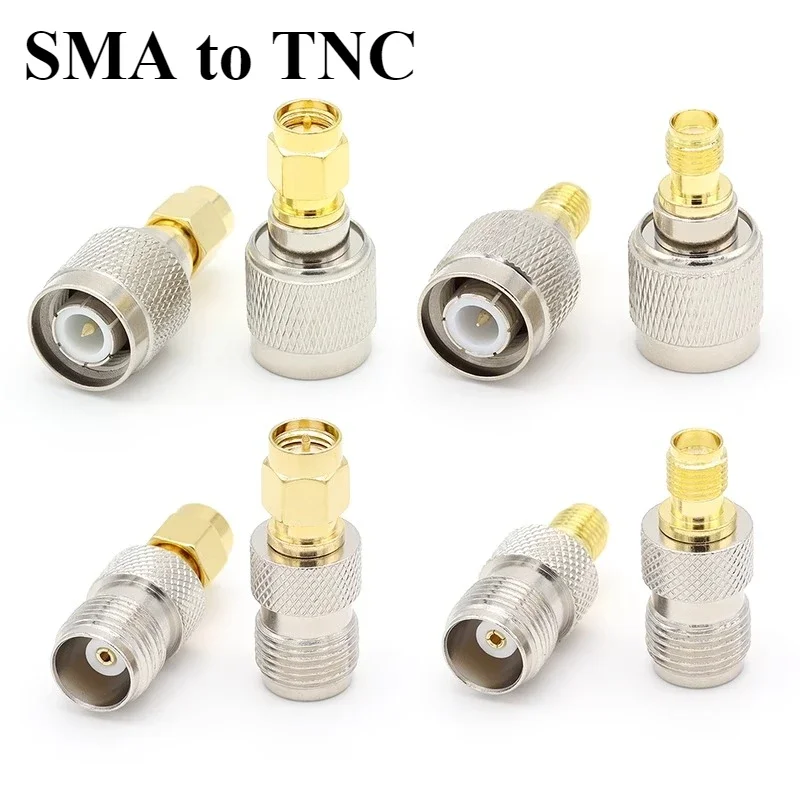 4pcs/lot 2pcs/lot  SMA to TNC Adapter Kit TNC Male Female to SMA Male Female Coaxial Connector Kits SMA to TNC Coax Adapter