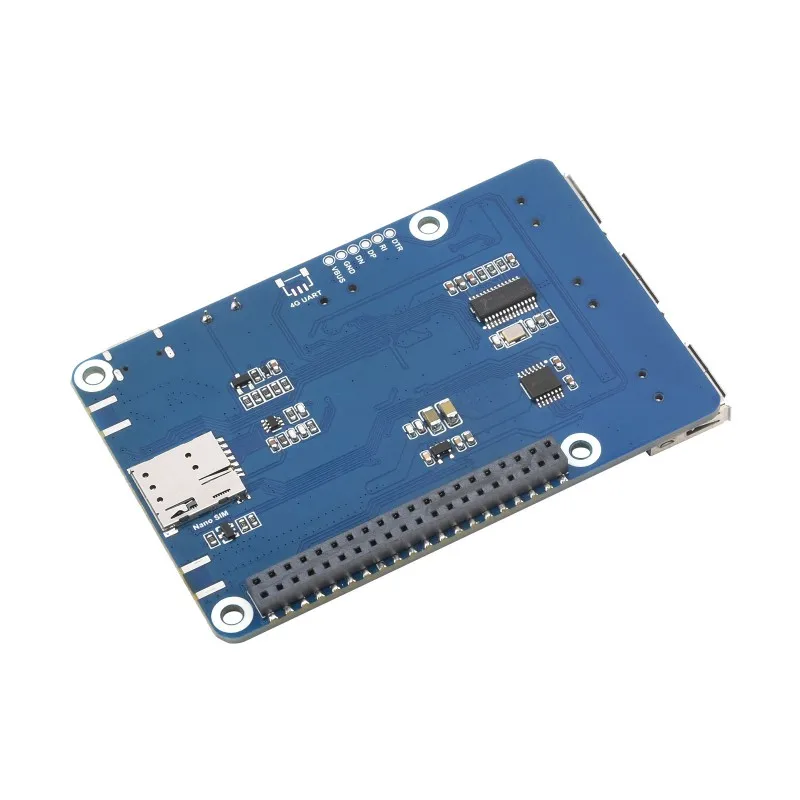 Cat-1/GNSS HAT for Raspberry Pi, Based On SIM7670G module, Global Multi-band LTE 4G Cat-1 support, GNSS positioning, 3x USB 2.0