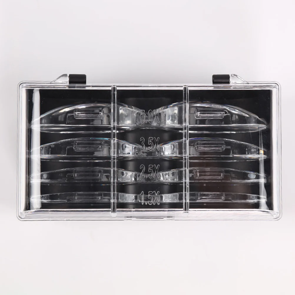 1 pçs cabeça montada lupa óculos led luz mãos livres para leitura desenho alfaiataria trabalho lupa lupas