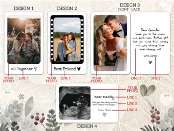 客製化塑膠照片錢包卡,個人化照片錢包插卡,週年紀念照片禮物 10 最佳銷售 客製化卡片 - №10