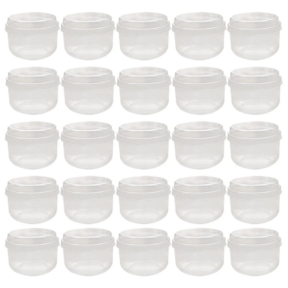 50 Sets Food Grade Chubby Pudding Cups Clear Portion Mini Measuring Cheesecake Beaker