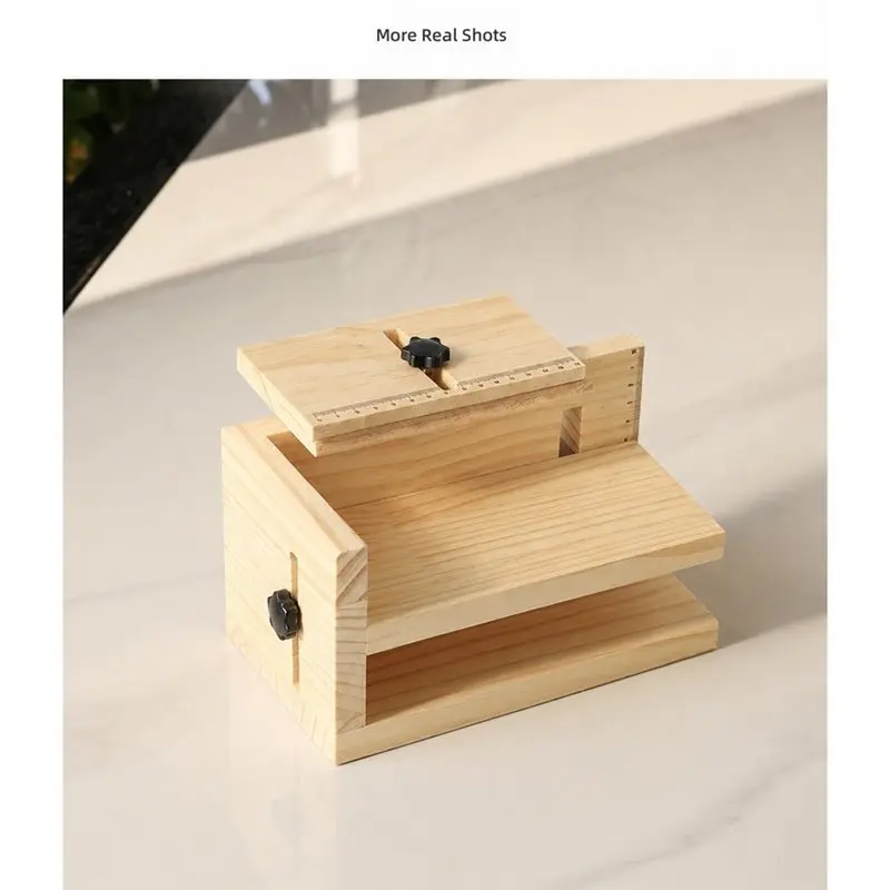 TFORU-Wine Bottle Labeling Stand-Adjustable Wooden Manual Applicator For Crafters Home Production Small Business Beer DIY