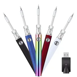 510 Thread Heat Tips Electronic Welding Solder Repair Tool Electric Soldering Iron Pen 350mAh Preheat Battery Welding Tool Kit