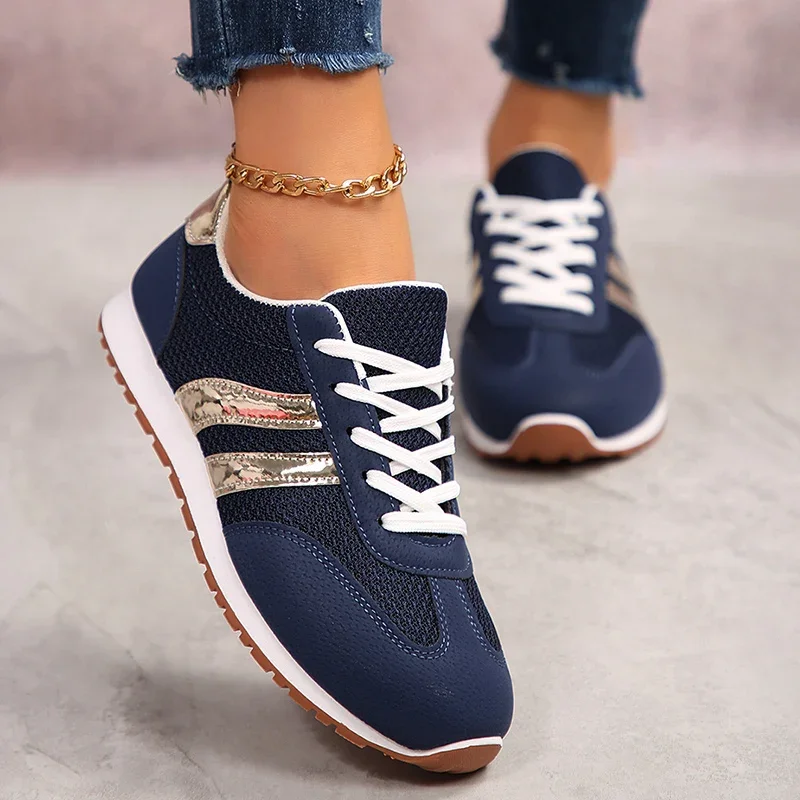 Modische Atmungsaktive Damen-Sportschuhe 2026 Herbst Leichte Freizeitsneaker Übergrößen Bequeme Rutschfeste Laufschuhe – Detail 8
