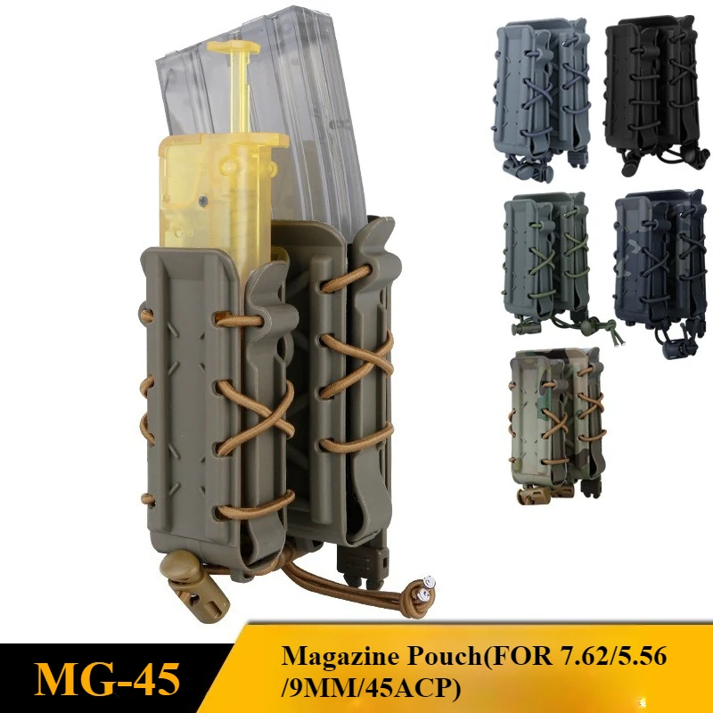 Adjustable Shooting/Hunting Magazine Pouch with MOLLE System for 5.56/7.62/9mm/45ACP Alien Magazine Pouch