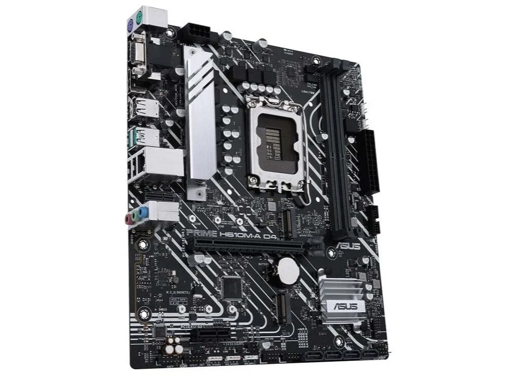 ASUS PRIME H610 M-A D4 motherboard, LGA1700 interface, supports 12/13 / 14th generation Core processors, DDR4 memory, dual M.2