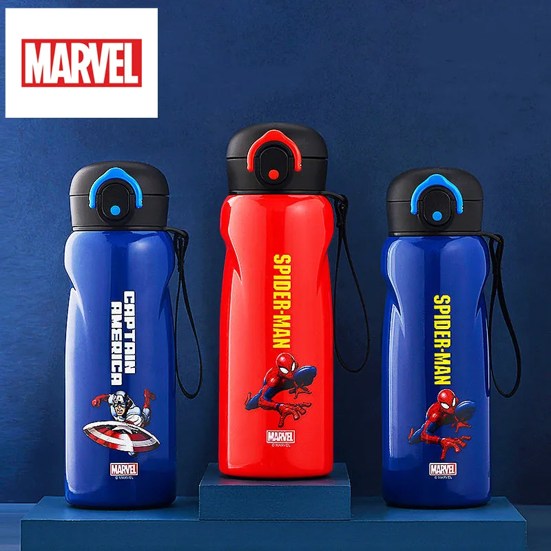 Mickey Minnie Kids Thermos Mug MARVEL Spider-Man 316 Stainless Steel Vacuum Flasks for Children Outdoor sports water cups