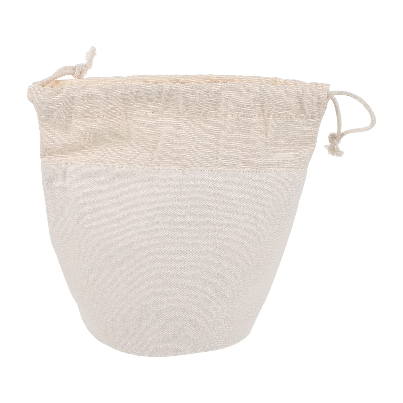Large Capacity Makeup Bag Drawstring Round Purse Organizer Storage Insert Purse Shaper Bucket Bag Organizer Travel