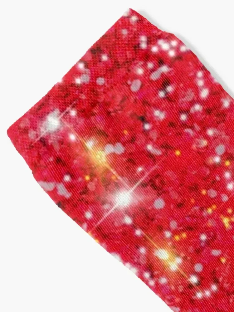 Red Silver Gold glittering sparking sequins Socks Heating sock designer summer professional running Socks Women's Men's