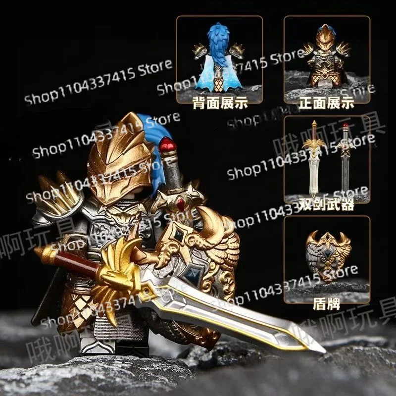 MOC Building Blocks Third-party Production, Medieval Combat Army, Cartoon Anime Game, Ornament Collection Festival Gift