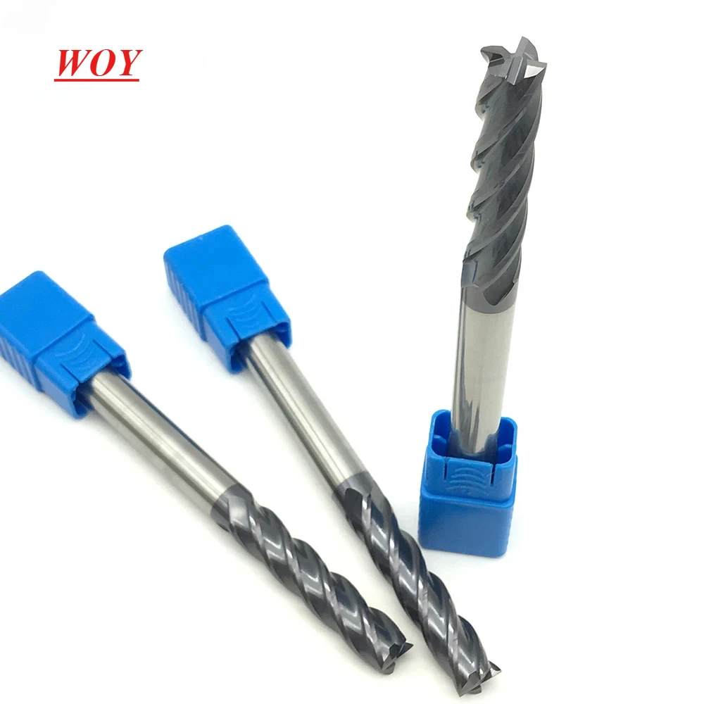 

WOY 4Flute Φ12.0*12D*150L HRC50 CNC machine tool solid carbide endmill Tungsten Steel Milling Cutter End Mill cuttering