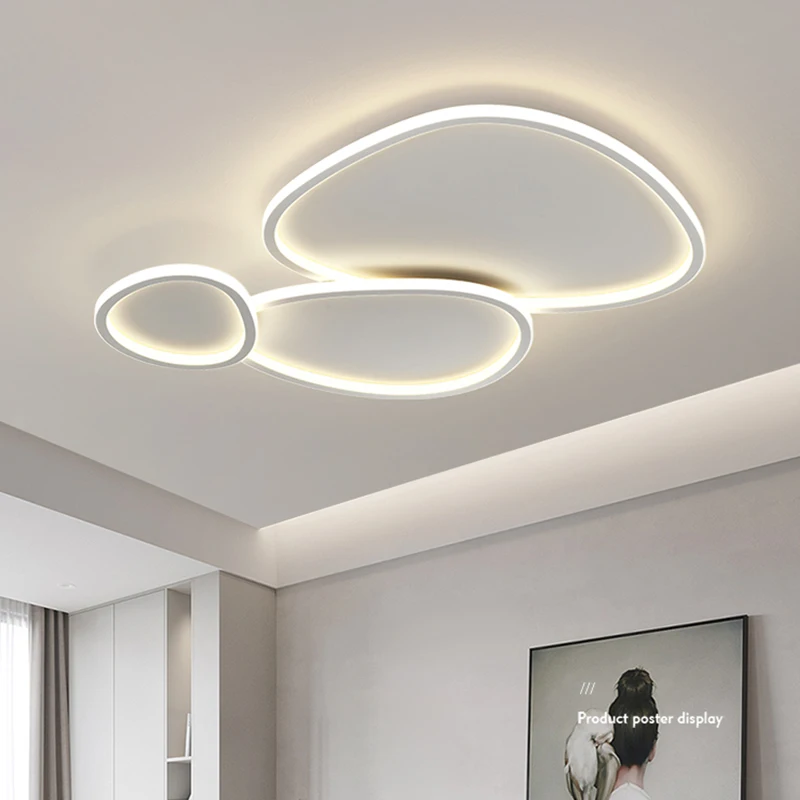 Modern chandelier  Led Ceiling Lights Living Room decor Simple  House Lamp Creative Cobblestone Bedroom Kitchen Ceiling lamp