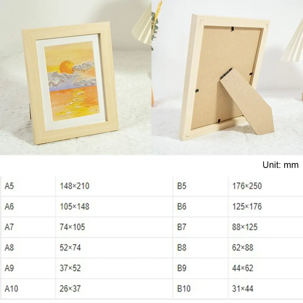 INS Colorful Photo Frame Drawings Handcraft Picture Frame Multi Size DIY Display Holders Home