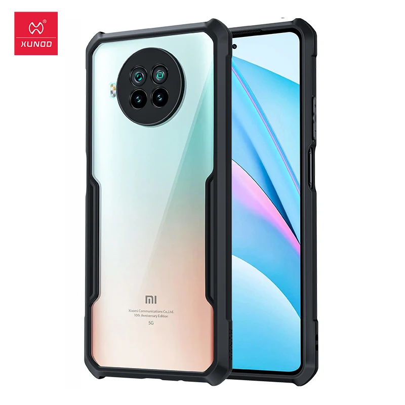 

For Xiaomi Mi 10T Lite Case XUNDD Airbag Shockproof Case Transparent PC TPU Bumper Back Cover for Redmi Note 9 Pro 5G Case чехол