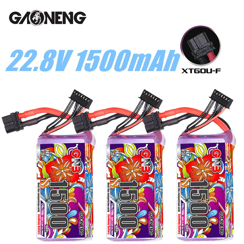 Upgraded 1500mAh GNB 6s 1500mAh 120c/240c Lipo Battery For RC Helicopter Quadcopter FPV Racing Drone Cars Parts HV 22.8v battery