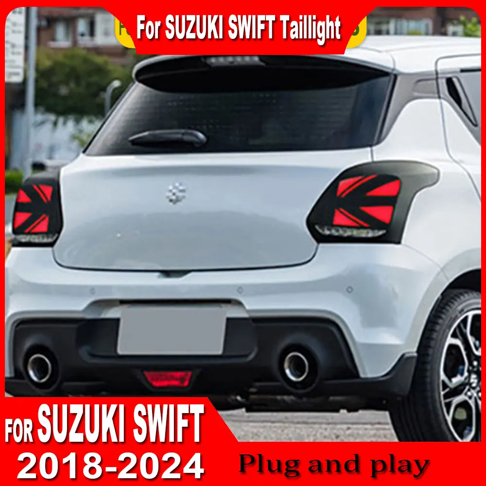 

Автомобильный светодиодный задний фонарь для Suzuki Swift 2017 2018 2019 2020 2021 2022 2023 Swift Sport светодиодный DRL сигнальный тормозной задний фонарь