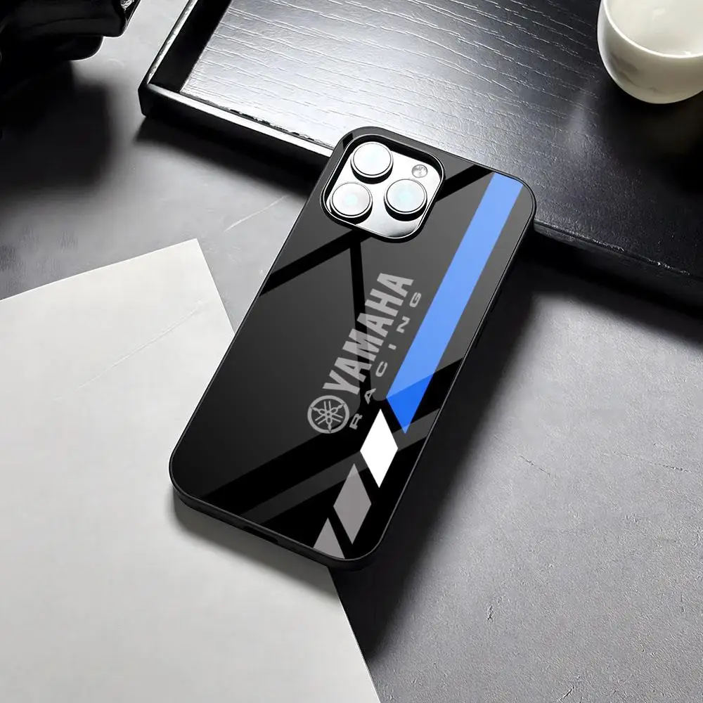 Etui na telefon w stylu motocykla Y-YamAhaE-S, silikonowe etui PC+TPU na iPhone 17 16 14 11 12 15 13 Pro Max 8 7 6 Plus X SE XR, twarda obudowa — zdjęcie produktu 6
