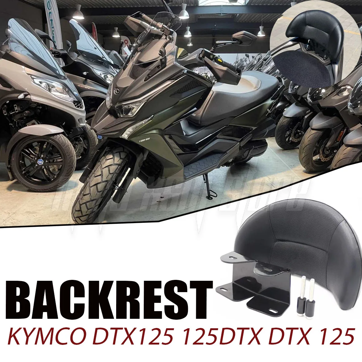 

Brand New for KYMCO DTX125 125DTX DTX 125 Motorcycle Rear Seat Passenger large Backrest Small Backrest Modified Accessories
