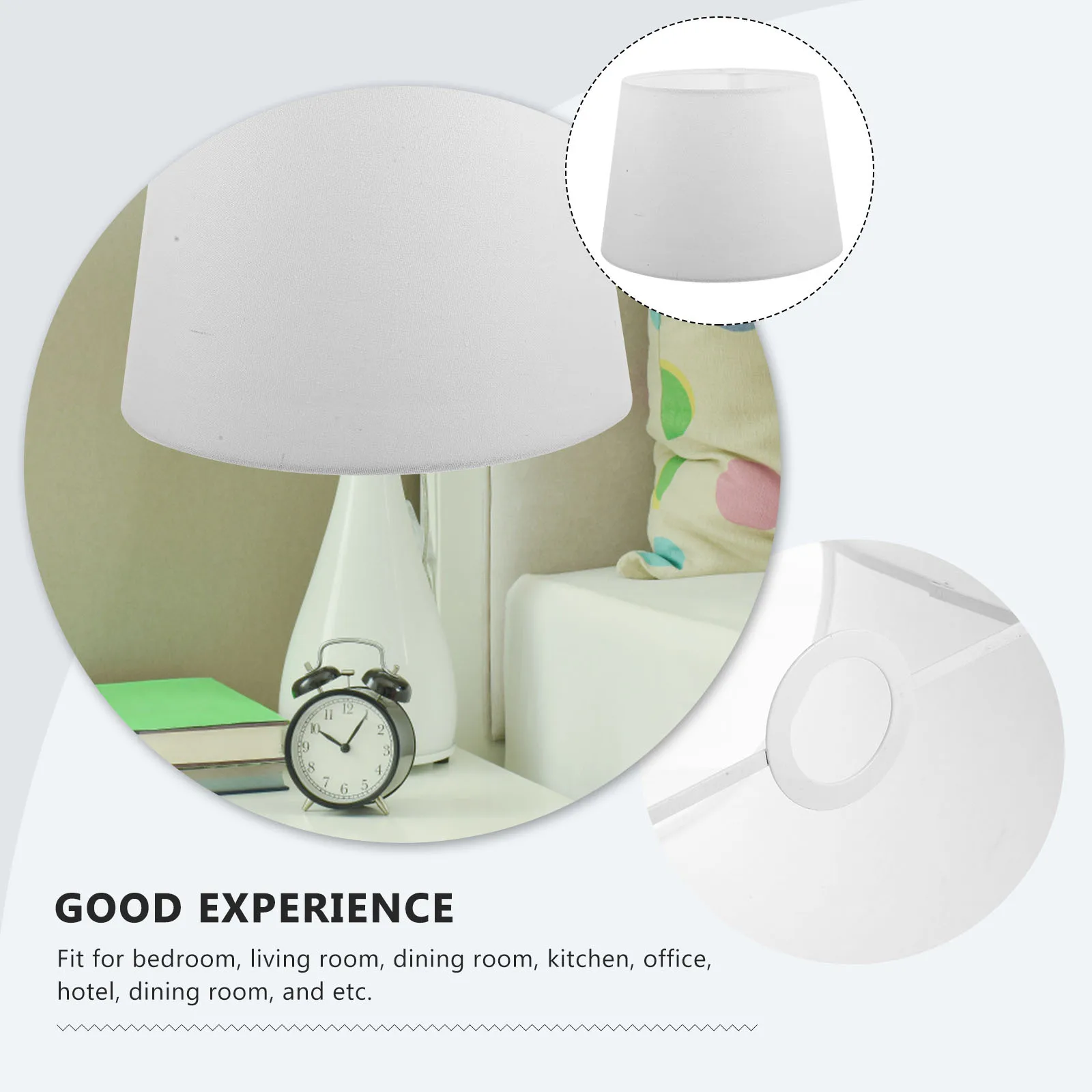 

Chinese Style Rustic Fabric Lamp Shade Simple Delicate Color Replacement Lampshade for Desk Table Floor Lamp Hanging Pendant