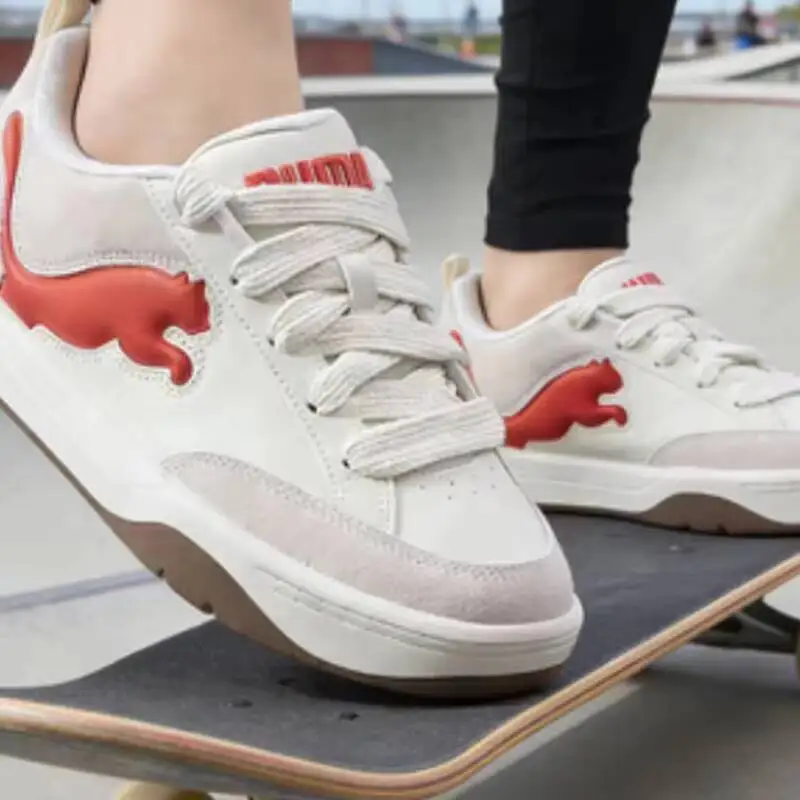 PUMA Park Unisex Cartoon Big Logo Retro Chunky Bread Shoes Gum Bottom Couple Casual Skate Trainers 395022-09