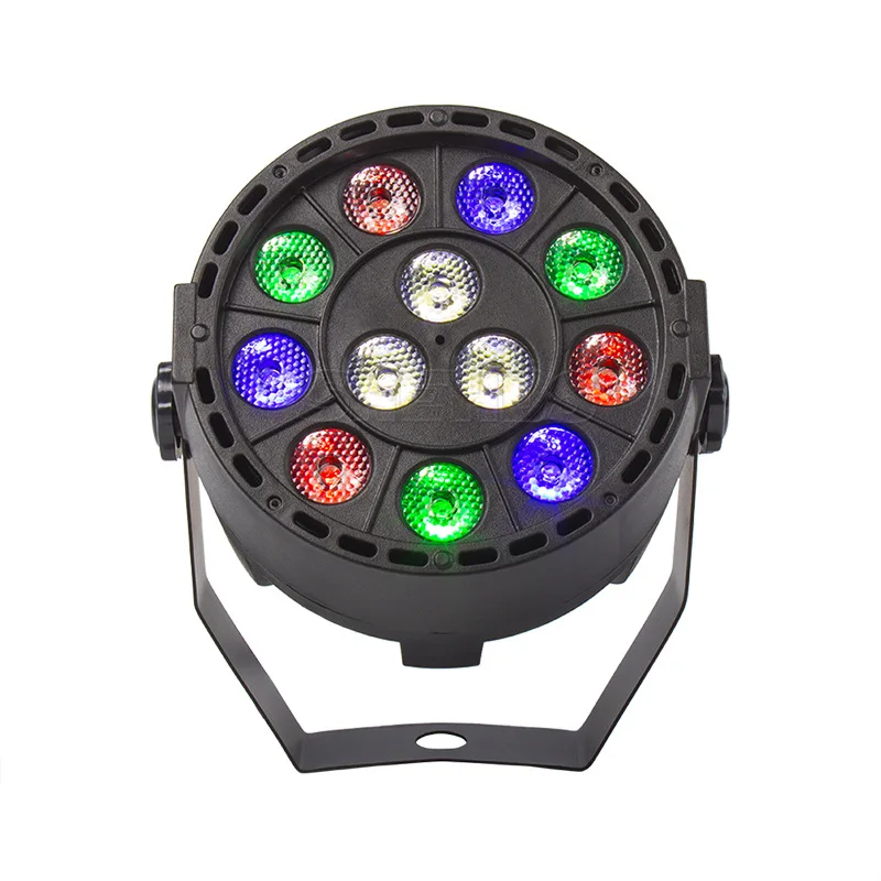 

12 LED Small Par Lights DMX512 Single Color Dyeing Lights for Home Party Background Lights KTV Private Room Effect Atmosphere Li