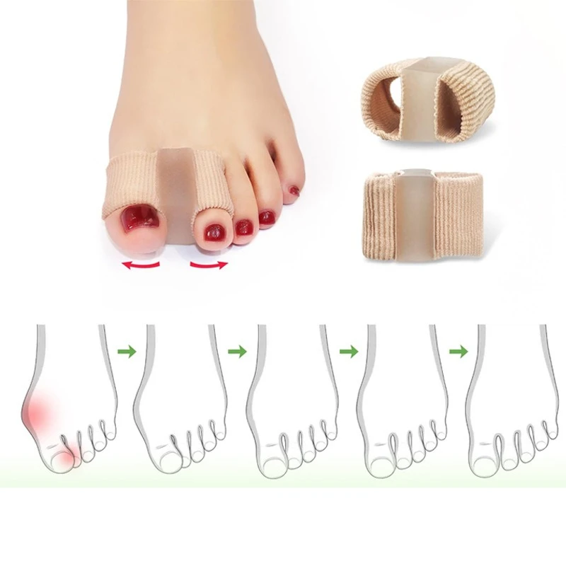 2 SZT. Duży Separator Palucha Koślawego Szyna Korektor Prostownik Narzędzia do Pielęgnacji Stóp Ochraniacz na Haluksy Orteza 1 Para